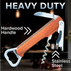 Bottle Opener Professional Stainless Steel Beer Corkscrew for Beverages Bartenders