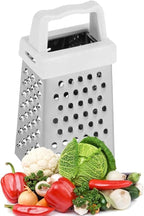 Multifunctional 4 Sides Grater Slicer Stainless Steel Handheld Potatoes Grater Mini Vegetable Cutter Kitchen Accessories Handheld Mini Cutter Peeling, Grating & Slicing Tools
