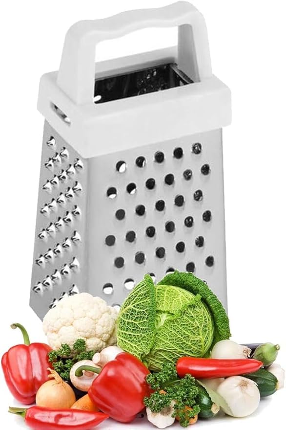 Multifunctional 4 Sides Grater Slicer Stainless Steel Handheld Potatoes Grater Mini Vegetable Cutter Kitchen Accessories Handheld Mini Cutter Peeling, Grating & Slicing Tools