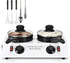 2026 Upgrade Chocolate Melting Machine,2x1L Chocolate Melting Pot with Candy Dipping Tools,Electric Chocolate Tempering Machine for Chocolate,Candy,Butter Making Warming Coffee Milk Wine(80W, 110V)