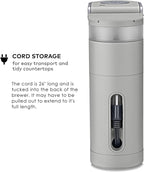Keurig K-Mini Single Serve K-Cup Pod Coffee Maker, 6 to 12oz Brew size, with Cord Storage, Perfect for Small Spaces, Studio Gray