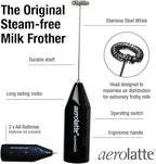 Aerolatte Essentials Steam-Free Milk Frother, Black