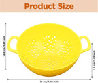 10 Pack 6-inch Mini Plastic Colander, BPA-Free Kitchen Dishwasher Safe Strainer with Double Handles for Berries Vegetables Fruits, 8 Colors