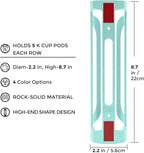 K Cup Holder for Keurig: Coffee Pod Holder for Counter Small Space - Kcup holders for Wall Mount (3, Oasis Blue)