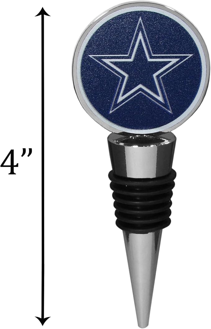 Siskiyou NFL Dallas Cowboys Logo Wine Stopper, One Size, Team Colors
