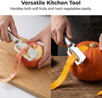 Multi-Functional Vegetable Peeler for Kitchen, 2026 New Vegetable Peeler with Wooden Handle and Bottle Opener, 2 in 1 Stainless Steel Kitchen Tool for Fruit Apple Potato Pumpkin Slicer (sliver, 1PCS)