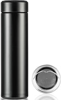 PARACITY Insulated Water Bottle, 17 oz Stainless Steel Water Bottles, Double Wall Vacuum for Hot Drinks, Metal Water Bottle Keeps Hot for 12 Hrs, Cold for 24 Hrs, for Coffee, Tea