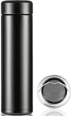 PARACITY Insulated Water Bottle, 17 oz Stainless Steel Water Bottles, Double Wall Vacuum for Hot Drinks, Metal Water Bottle Keeps Hot for 12 Hrs, Cold for 24 Hrs, for Coffee, Tea