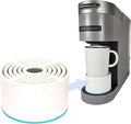 Elevate Anti-Splash Cup Riser Accessory for most Keurig K-cup, Cuisinart Single Serve, and other Coffee Makers, Adjustable for Cup Size and Drip Tray Type (White with Turquoise)