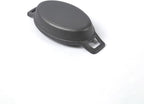 HAWOK Cast Iron Mini Oval Serving Dish, 6.1 inchx 3.85 inch, 8oz, Pre-seasoned