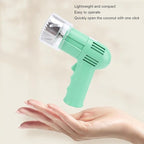 ASHATA Automatic Coconut Opener, Coconut Opener Tools Set, Stainless Steel Coconut Puncher, Coconut Meat Removal Tool, Electric Coconut Puncher Opening Tool for Young and Mature (Green)