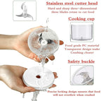 250ML Electric Garlic Chopper, Mini Portable Veggie Choppers, Garlic Grinder Masher Onion Chopper, Blender to Vegetable, Wireless Food Processor for Ginger, Chili, Fruit, Meat, etc
