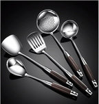 Kitchen Utensils Set，Cooking Utensils Kitchen Tools Gadgets 5 Pieces Sets Spoons for Cooking Spatulas 316 Stainless Steel Cooking Utensils Spatulas Spoons