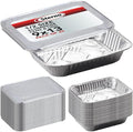 Sterno Aluminum Pans with Lids, Half Size, 9x13, Disposable Foil Tray for Baking, Roasting, Chafing, Great for Storage and Leftovers (50pcs)