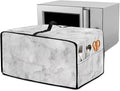Marble Print Toaster Oven Protective Cover for Kitchen Counter, Heat-resistant Dust-proof Microwave Oven Air Fryer Cover with Storage Pockets (Medium-16.1 * 19.71 * 10 inches)