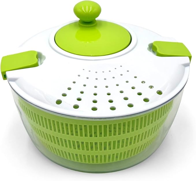 Lumme Salad Spinner Vegetable Chopper Multifunctional includes a shredding board with multiple blades, easy to use, Spin dry, and chop your favorite Salad greens, fruits, and Vegetables…