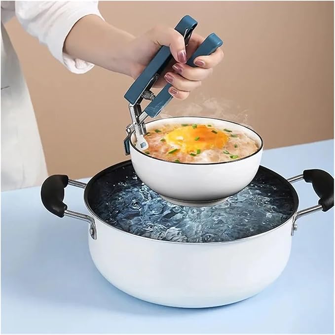 3 in 1 Anti-Scald Kitchen Tool Set, Non-Slip Bowl Gripper Plate Lifter Resistant Mitt for Cooking Steaming Serving, Kitchen Gadget(Glove)