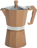 Primula Classic Stovetop Espresso and Coffee Maker, Moka Pot for Italian and Cuban Café Brewing, Greca Coffee Maker, Cafeteras, 6 Espresso Cups, Caramel