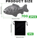 2Pcs Iron Fish Cooking Tool - Lucky Fish, Natural Iron Supplement for Vegans, Safe Effective Cooking Tool to Support Levels & Reduce Iron Deficiency, Great Gift