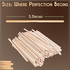 Perfect Stix Premium Wooden Coffee Stirrer Sticks, Thick Birch Wood 5000 Count, 5.5" Inches. Eco-Friendly Wooden Stirrers (5.5Inches / 5000PC)