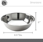 American Metalcraft 3/4 qt Stainless Steel Mixing Bowl, Silver (SSB75)