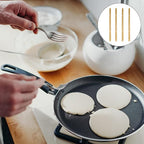 DOITOOL 4 Pcs Pancake Turning Sticks Kitchen Utensils Household Cooking Tool for Turning Thin Pancakes and Pancakes 50cm Length Flat Spatula Turner Set