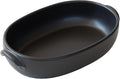 Banko Ware Au Gratin Dish for One Person Diameter 9.4 inches (24 cm), Heat Resistant, Pottery, Oven Safe, Direct Fire, Microwave and Dishwasher Safe, Black, Made in Japan