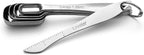 Spring Chef Stainless Steel Measuring Spoons Set of 6 with Leveler, Rectangular Metal Teaspoon & Tablespoon Measuring Spoons for Dry & Liquid Ingredients - Nesting Kitchen Gadgets For Baking & Cooking