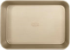 Glad Baking Pan Nonstick - Oblong Metal Dish for Cake and Lasagna - Heavy Duty Carbon Steel Bakeware, Large