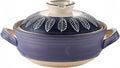 Ceramic Casserole, Japanese Clay Pot Donabe Stone Rice Pot With Lid, Earthen Pot Stockpot Ceramic Casserole Cooker Healthy Cookware Stove Pot Soup Hot Pot(Color:E)