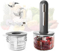 Electric Garlic Chopper, Mini Chopper Food Processor with 4 Cups & 2 Slicers, Electric Food Chopper for Baby Foods Kitchen,Mincing Pureeing Onion Garlic Chili & Spices
