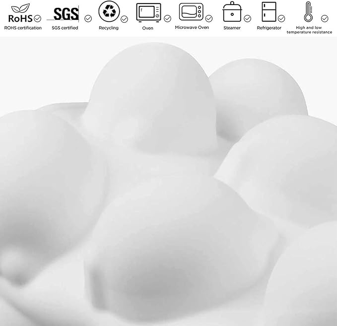 OCPO KITCHEN Lemons Silicone Mold for Baking Mousse Cake, Candy, Chocolate Dessert, Pastry, Ice Cream, Pudding, Lemon (15-Cavity)