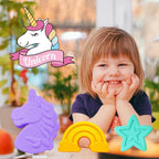 2 Pack Unicorn Molds Silicone 4 Cavity 3D Big Cartoon Themed Baking Mould Tray with Mermaid Rainbow Star for Baby Shower Birthday Party Chocolate Cake Mousse Pastry Soap Crayons Cupcake Topper