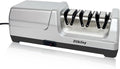 Electric Knife Sharpener for Kitchen – Professional 3-Stage 100% Diamond System with 20° Precision Angle, Fast Sharpening to Restore & Polish Chef Knives (Silver)