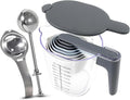 12-Piece Measuring Cups and Spoons Set with Flour Duster and Egg Separator, BPA-Free, Dishwasher Safe Kitchen Gadgets for Baking & Cooking