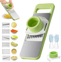 6-in-1 Vegetable Cutter, Mandoline Slicer for Kitchen, Vegetable Slicer Cutter with Multi Blade, Cheese Grater, kitchen gadgets
