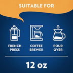 Lavazza Costiera Gran Aroma Ground Coffee 6 Bags of 12oz, Light Roast, Smooth and Aromatic Taste, Intensity 2/5, 100% Arabica, Ideal for Drip Brewers, (Pack of 6) - Package May Vary