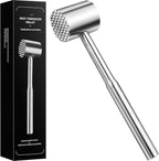 Stainless-Steel Meat Tenderizer Mallet - Meat Tenderizer Tool for Pounder Chicken, Beef, Steak, Pork, Dual-Sided with Ergonomic Handle, Dishwasher Safe