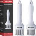 Meat Tenderizer Tool (Pack of 2) Stainless Steel Needle Ultra Sharp 24 Blade Tenderizer Tool for Tenderizing Beef Chicken Steak Veal Pork