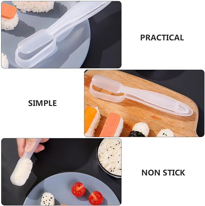FOMIYES 4pcs Japanese Onigiri Sushi Mold Press Rice Ball Maker DIY Sushi Making Tool Kitchen Gadget Set for Home Cooking