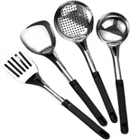 Kitchen Utensils Set，Cooking Utensils Kitchen Tools Gadgets Spoons for Cooking Spatulas Stainless 304 Steel Cooking Utensils Spatulas Spoons 4 Pieces