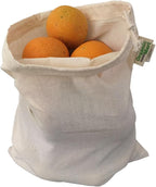 Nut Milk Bag - Reusable produce Sacks - Vegetable Cotton Muslin Bags for Refrigerator, Storing potato, Large and Washale Hemp Bags (3 Large - 12"x15")