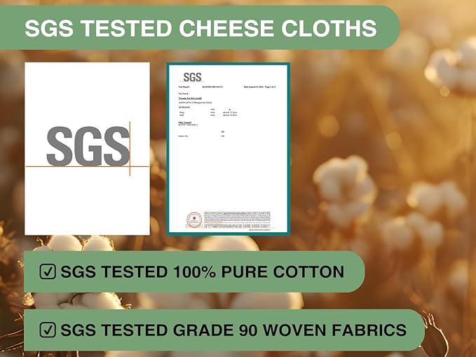 Olicity Cheese Cloths, Grade 90, 45 Sq Feet, Reusable Cheese Cloth with Closed Edges Unbleached Cotton Cheesecloth for Straining, Fine Mesh Fabric Muslin Cloth for Cooking, Baking, Milk,Crafts-5 Yards