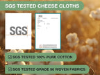 Olicity Cheese Cloths, Grade 90, 45 Sq Feet, Reusable Cheese Cloth with Closed Edges Unbleached Cotton Cheesecloth for Straining, Fine Mesh Fabric Muslin Cloth for Cooking, Baking, Milk,Crafts-5 Yards