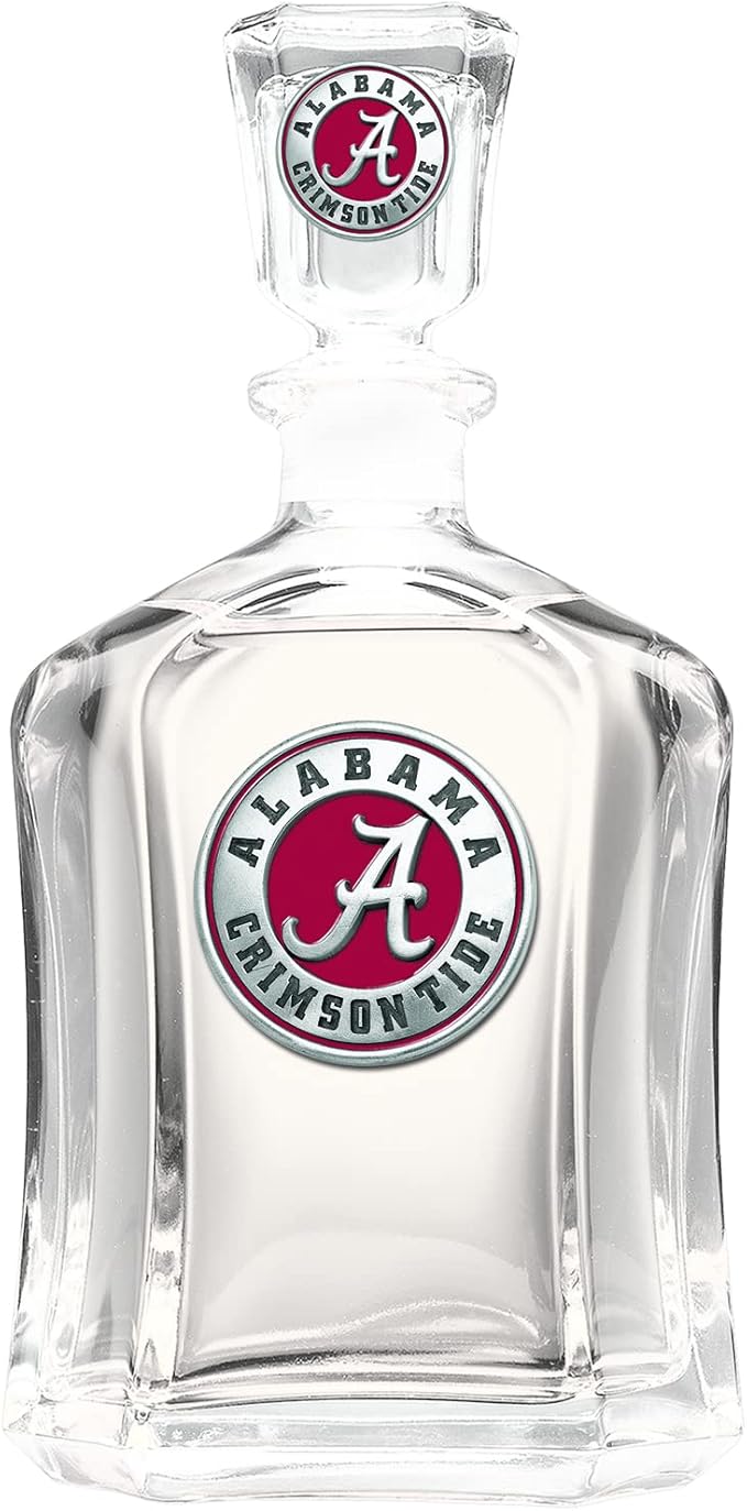 Heritage Pewter Alabama Capitol Container | 24 OZ Glass Container | Expertly Crafted Pewter Glass