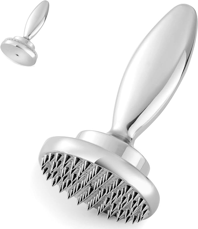 Reversible Meat Tenderizer and Pounder Dual Sided Meat Tenderizer Mallet Marinating Prep Tool