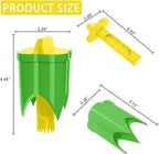 Pepper Corer, 2 in 1 Red Bell Pepper Seed Corer Remover Tool, Fruit & Vegetable Corers Quick Cave Tools for Jalapeno Cutter Deseeder, Yellow Green