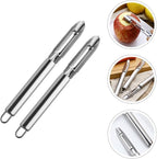 2pcs Stainless Steel Peeler and Multifunctional Vegetable Cutter with Grater Blades Kitchen Gadget for Fruit and Potato Peeling Household Use