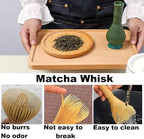 Matcha Whisk, PP Resin Matcha Stirrer, Traditional Handcrafted Japanese Matcha Tea Mixer Brush Mixing Tool Accessory for Tea Preparation (Yellow)