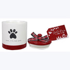 Young's Inc Ceramic Christmas Pet Treat Jar with Lid, Dog and Cat Treat Container for Countertop, Small Animals, Cat, Dog Cookie Jar, Decorative Gifts for Pet Owners, 6 Inch Tall